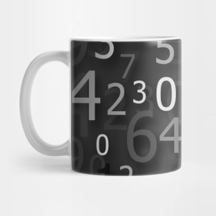 numbers background Mug
